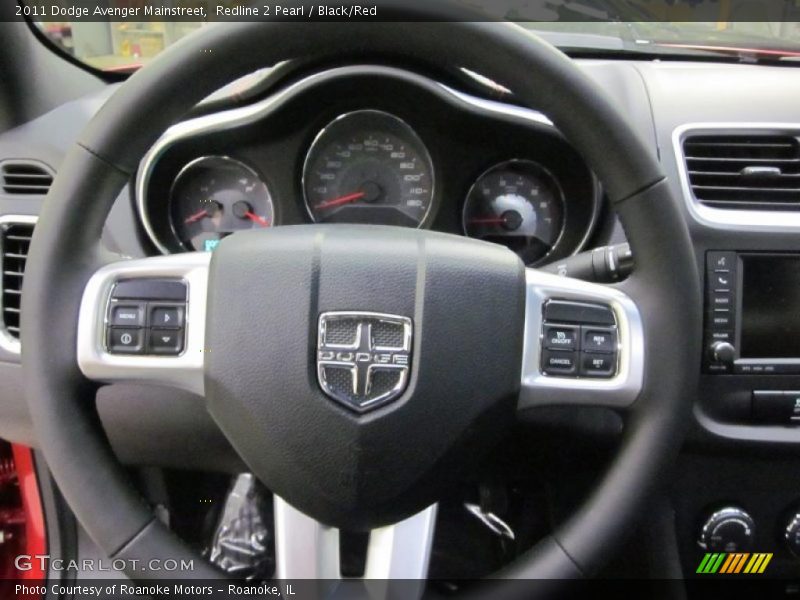 Redline 2 Pearl / Black/Red 2011 Dodge Avenger Mainstreet