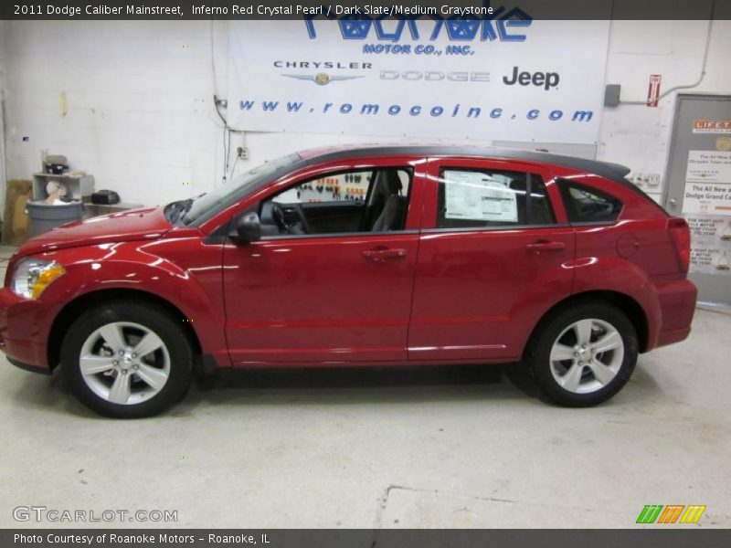 Inferno Red Crystal Pearl / Dark Slate/Medium Graystone 2011 Dodge Caliber Mainstreet