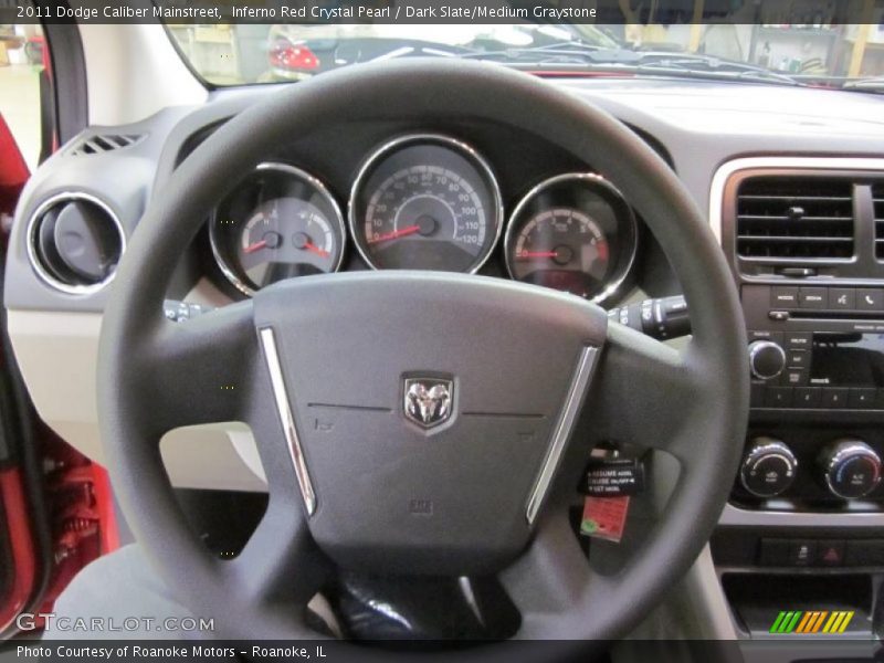 Inferno Red Crystal Pearl / Dark Slate/Medium Graystone 2011 Dodge Caliber Mainstreet
