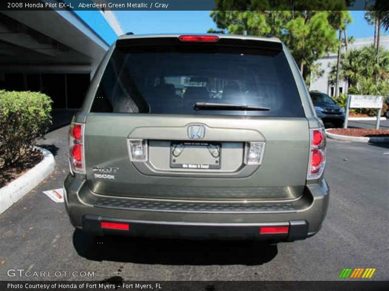 Aberdeen Green Metallic / Gray 2008 Honda Pilot EX-L