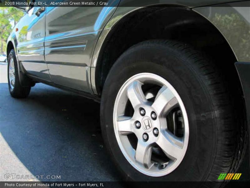 Aberdeen Green Metallic / Gray 2008 Honda Pilot EX-L