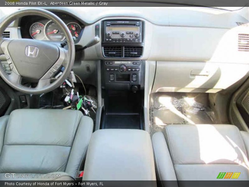 Aberdeen Green Metallic / Gray 2008 Honda Pilot EX-L
