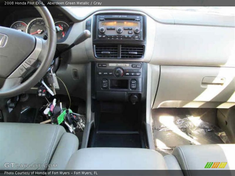 Aberdeen Green Metallic / Gray 2008 Honda Pilot EX-L