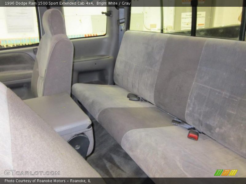 Bright White / Gray 1996 Dodge Ram 1500 Sport Extended Cab 4x4