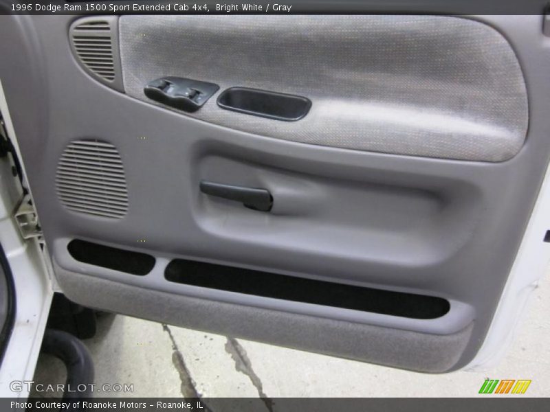 Bright White / Gray 1996 Dodge Ram 1500 Sport Extended Cab 4x4