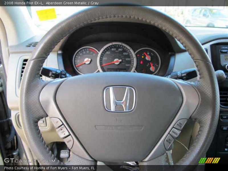 Aberdeen Green Metallic / Gray 2008 Honda Pilot EX-L