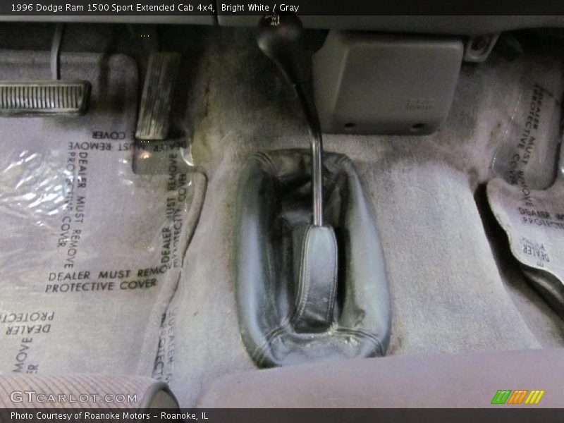 Bright White / Gray 1996 Dodge Ram 1500 Sport Extended Cab 4x4
