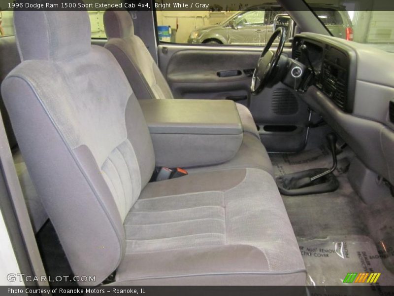 Bright White / Gray 1996 Dodge Ram 1500 Sport Extended Cab 4x4