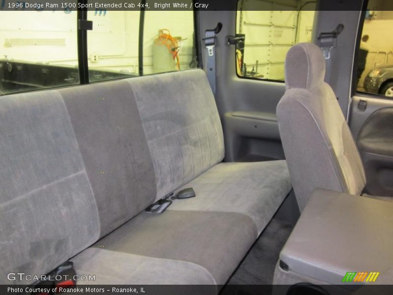 Bright White / Gray 1996 Dodge Ram 1500 Sport Extended Cab 4x4