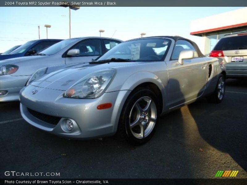 Silver Streak Mica / Black 2004 Toyota MR2 Spyder Roadster