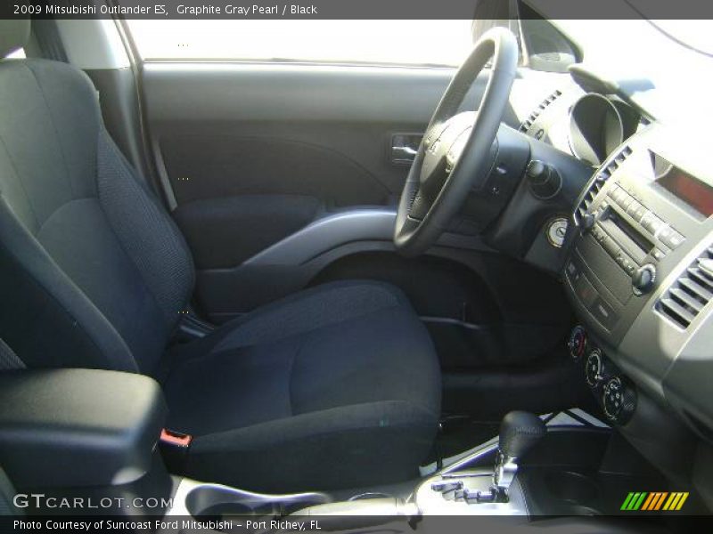 Graphite Gray Pearl / Black 2009 Mitsubishi Outlander ES