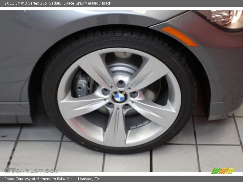 Space Gray Metallic / Black 2011 BMW 3 Series 335i Sedan