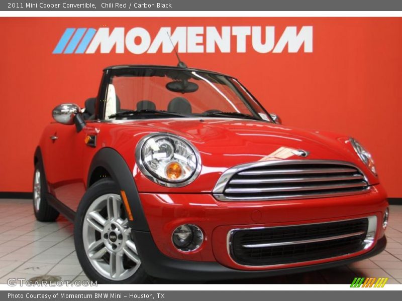 Chili Red / Carbon Black 2011 Mini Cooper Convertible