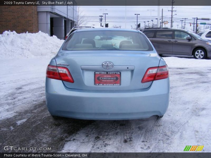 Sky Blue Pearl / Ash 2009 Toyota Camry LE