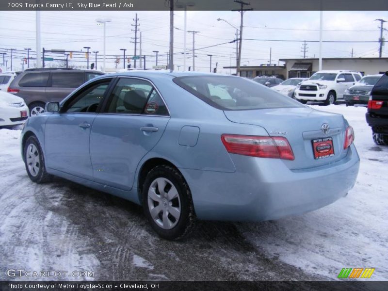 Sky Blue Pearl / Ash 2009 Toyota Camry LE