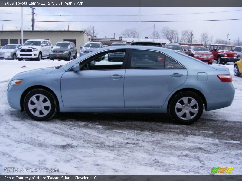 Sky Blue Pearl / Ash 2009 Toyota Camry LE