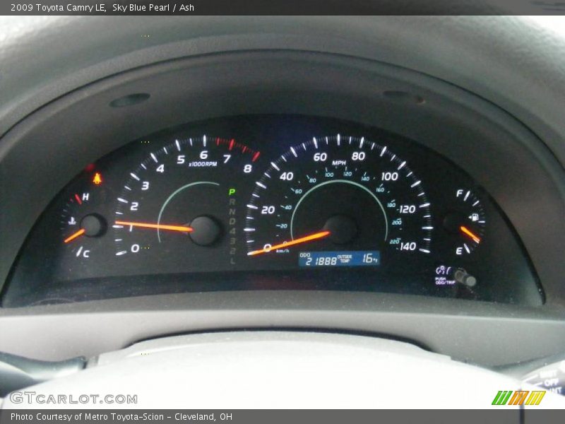 Sky Blue Pearl / Ash 2009 Toyota Camry LE