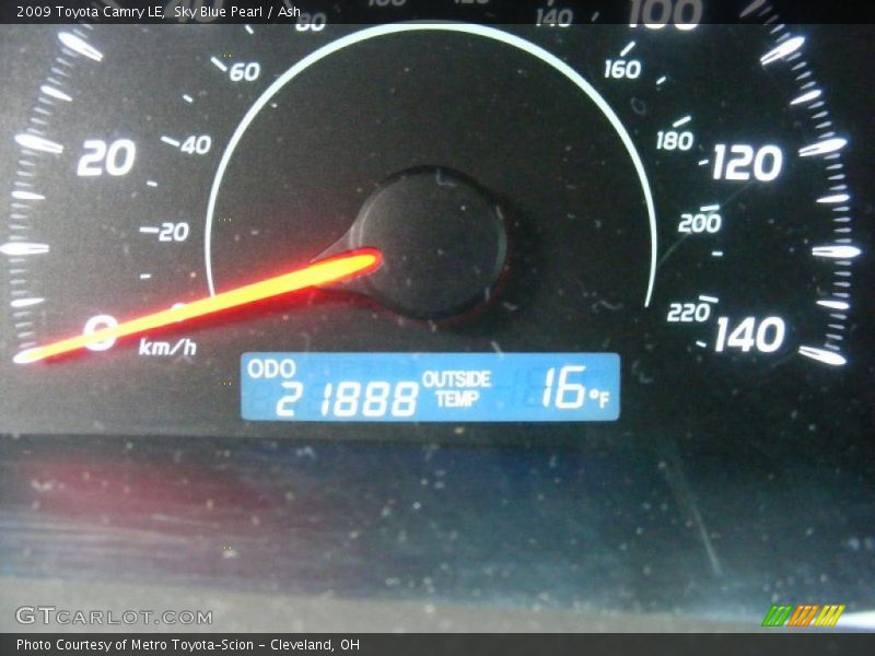 Sky Blue Pearl / Ash 2009 Toyota Camry LE