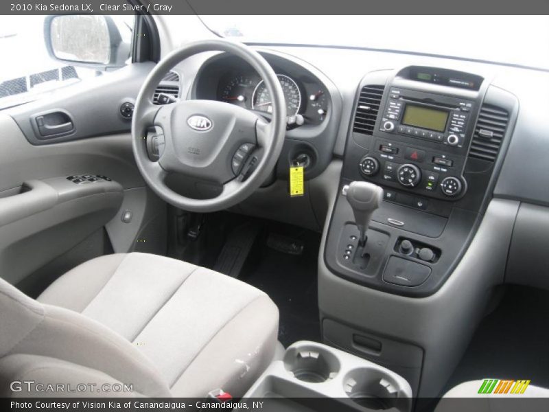 Clear Silver / Gray 2010 Kia Sedona LX