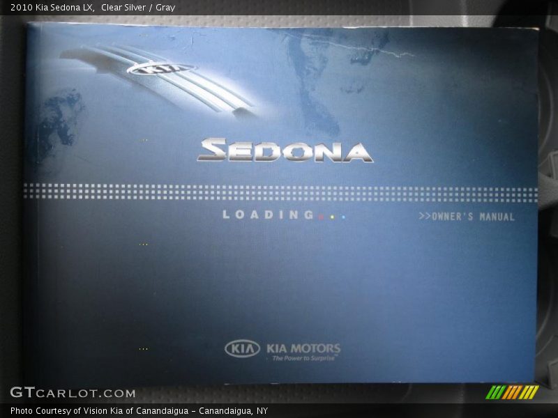 Clear Silver / Gray 2010 Kia Sedona LX