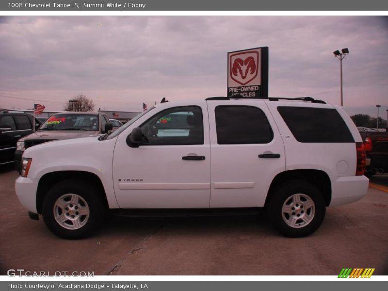 Summit White / Ebony 2008 Chevrolet Tahoe LS