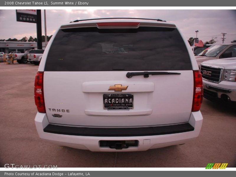 Summit White / Ebony 2008 Chevrolet Tahoe LS