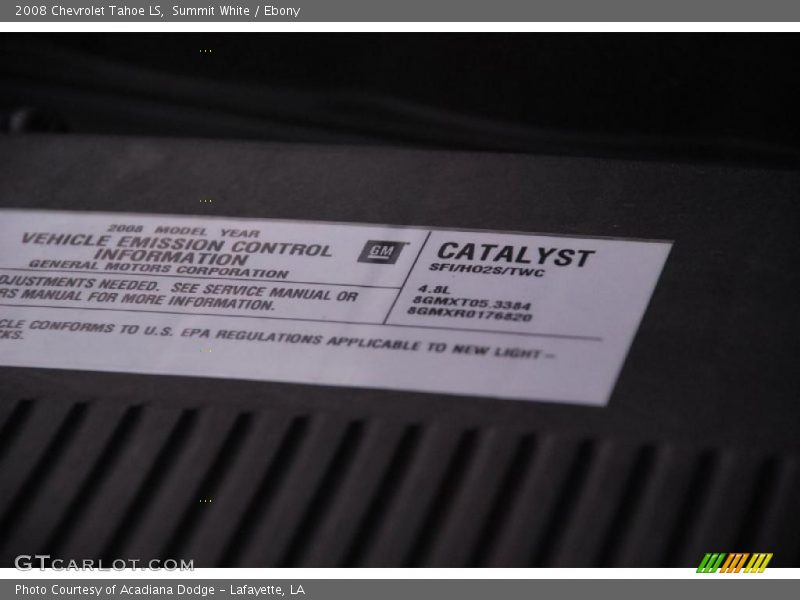 Summit White / Ebony 2008 Chevrolet Tahoe LS