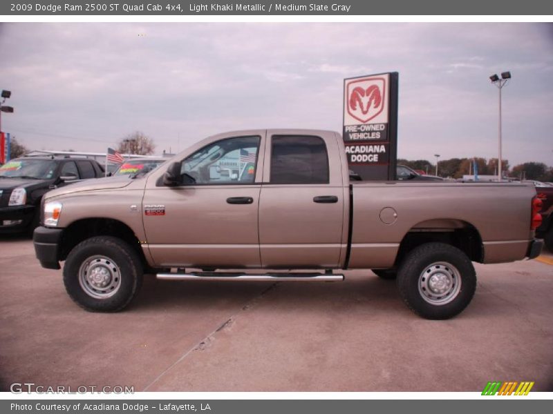 Light Khaki Metallic / Medium Slate Gray 2009 Dodge Ram 2500 ST Quad Cab 4x4