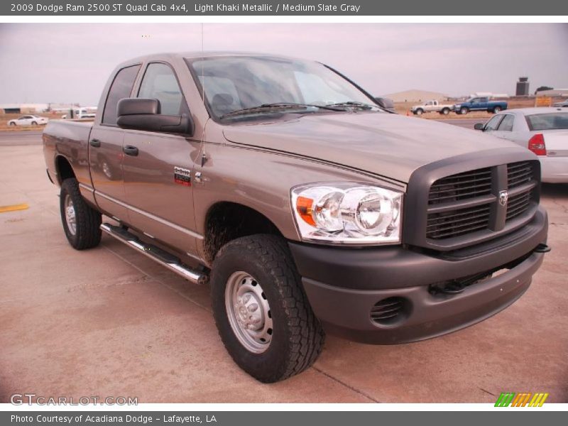 Light Khaki Metallic / Medium Slate Gray 2009 Dodge Ram 2500 ST Quad Cab 4x4