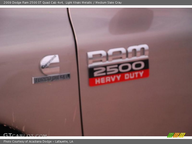 Light Khaki Metallic / Medium Slate Gray 2009 Dodge Ram 2500 ST Quad Cab 4x4