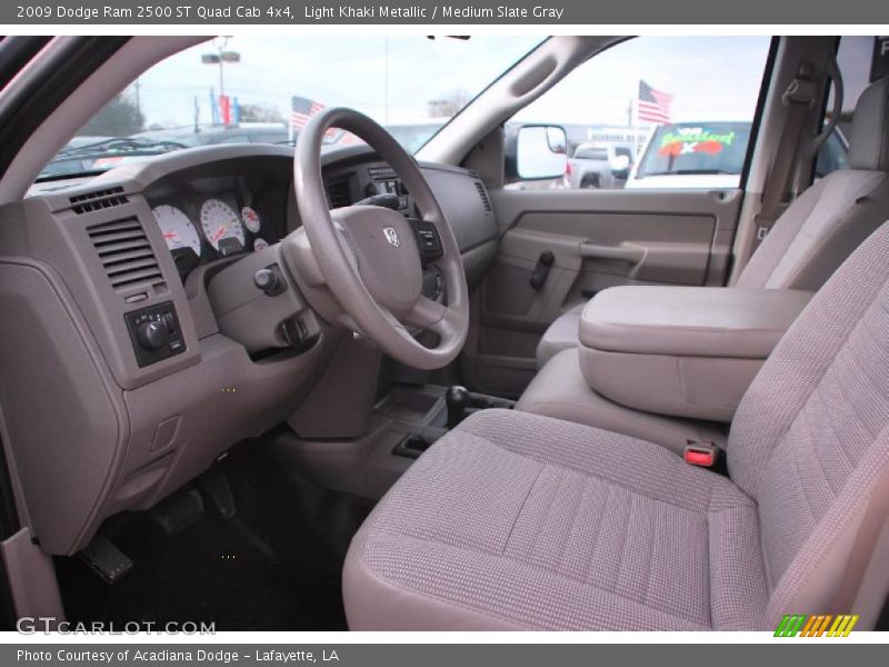 Light Khaki Metallic / Medium Slate Gray 2009 Dodge Ram 2500 ST Quad Cab 4x4