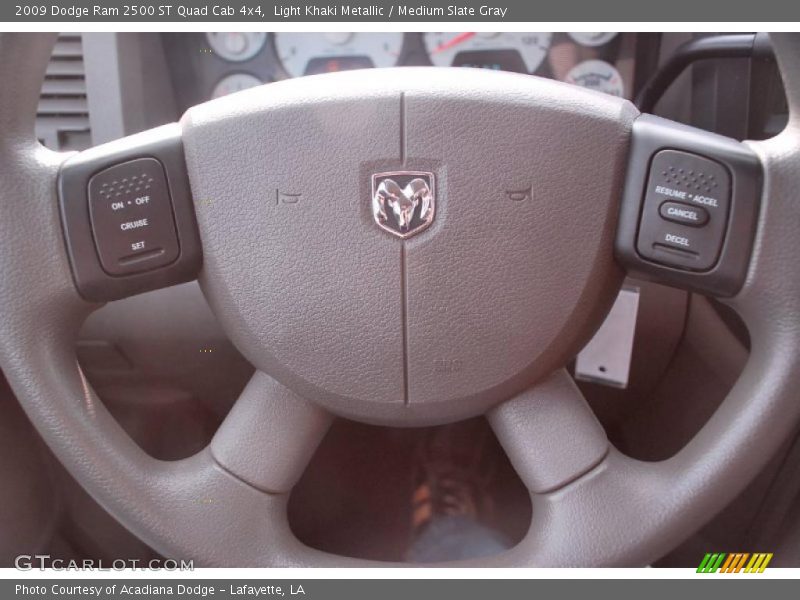 Light Khaki Metallic / Medium Slate Gray 2009 Dodge Ram 2500 ST Quad Cab 4x4