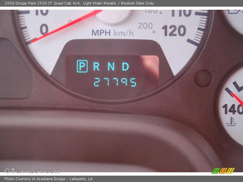 Light Khaki Metallic / Medium Slate Gray 2009 Dodge Ram 2500 ST Quad Cab 4x4