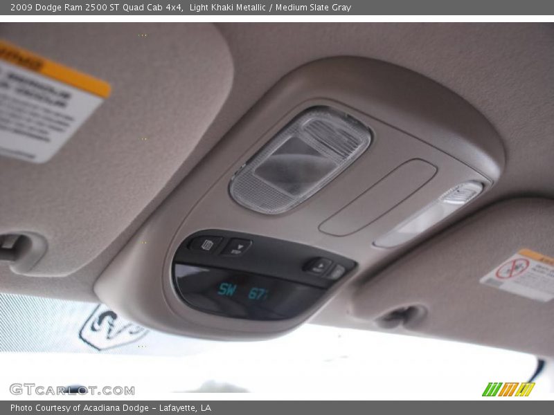 Light Khaki Metallic / Medium Slate Gray 2009 Dodge Ram 2500 ST Quad Cab 4x4