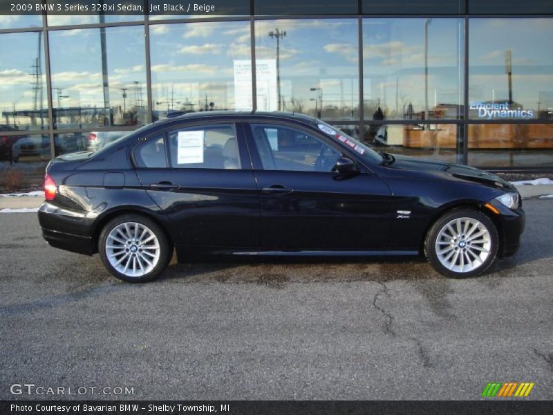Jet Black / Beige 2009 BMW 3 Series 328xi Sedan