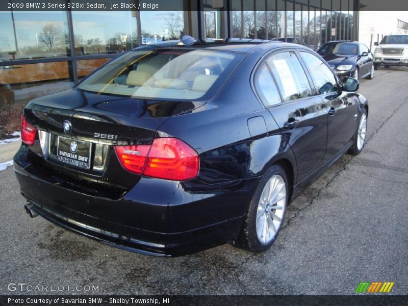 Jet Black / Beige 2009 BMW 3 Series 328xi Sedan