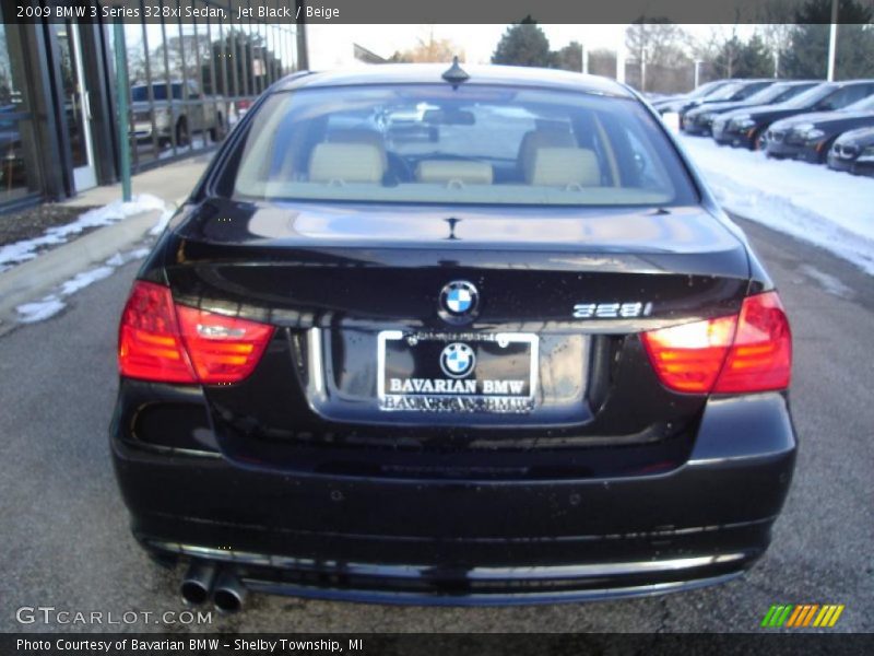 Jet Black / Beige 2009 BMW 3 Series 328xi Sedan
