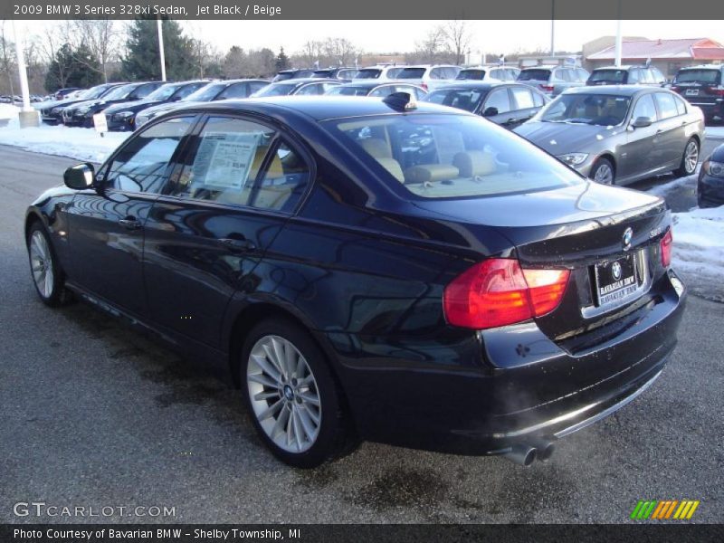 Jet Black / Beige 2009 BMW 3 Series 328xi Sedan