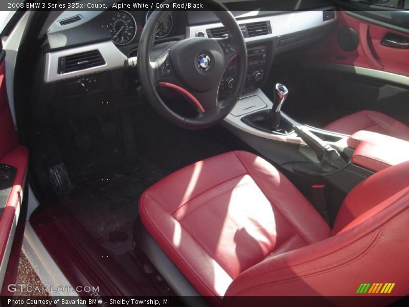 Coral Red/Black Interior - 2008 3 Series 335xi Coupe 