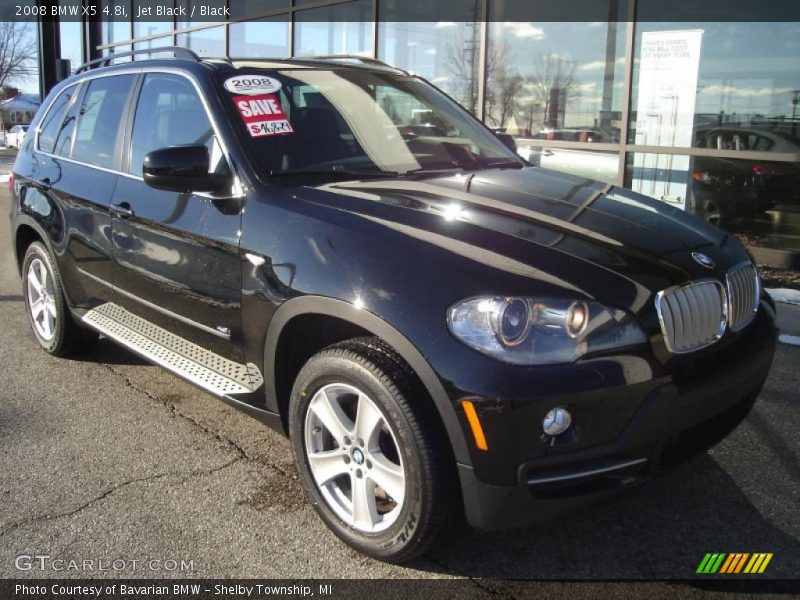Jet Black / Black 2008 BMW X5 4.8i