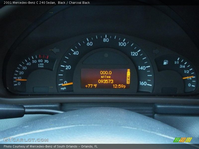  2001 C 240 Sedan 240 Sedan Gauges