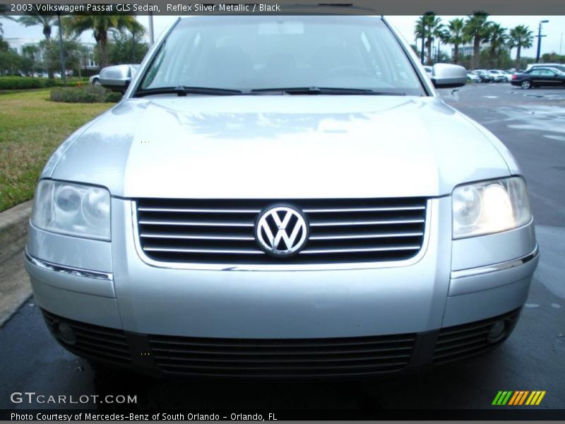 Reflex Silver Metallic / Black 2003 Volkswagen Passat GLS Sedan