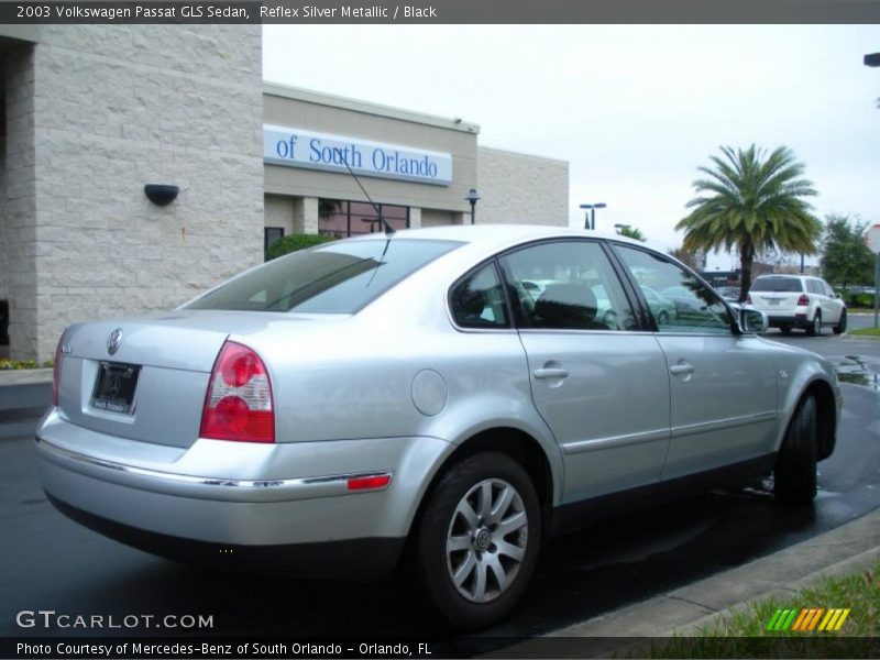 Reflex Silver Metallic / Black 2003 Volkswagen Passat GLS Sedan