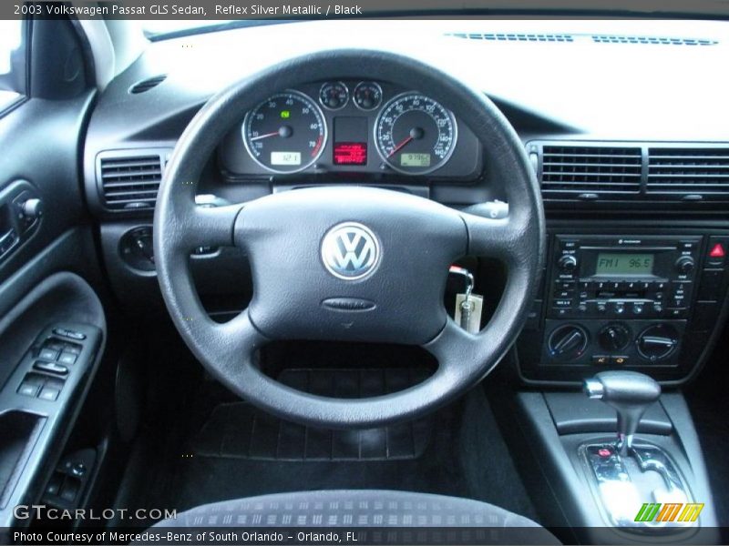 Reflex Silver Metallic / Black 2003 Volkswagen Passat GLS Sedan