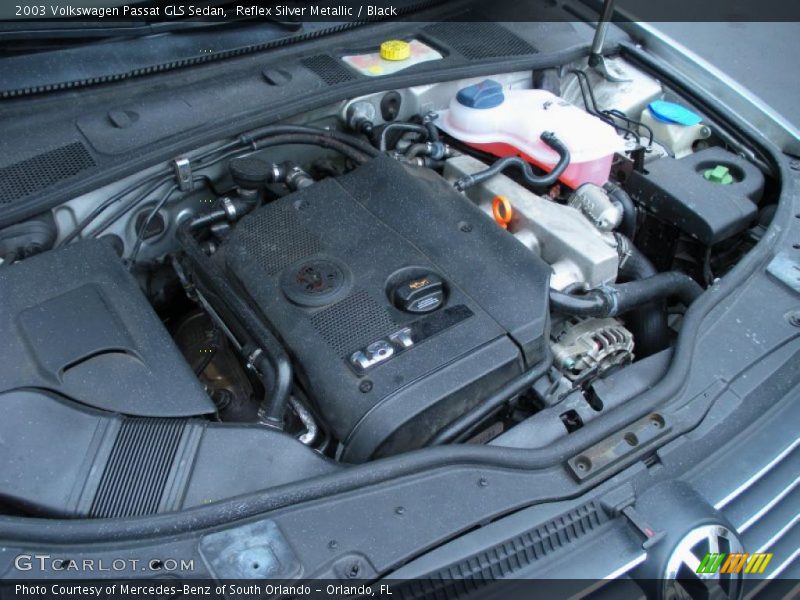 Reflex Silver Metallic / Black 2003 Volkswagen Passat GLS Sedan