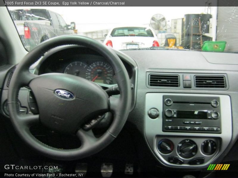 Egg Yolk Yellow / Charcoal/Charcoal 2005 Ford Focus ZX3 SE Coupe