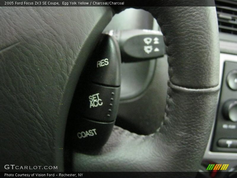 Egg Yolk Yellow / Charcoal/Charcoal 2005 Ford Focus ZX3 SE Coupe