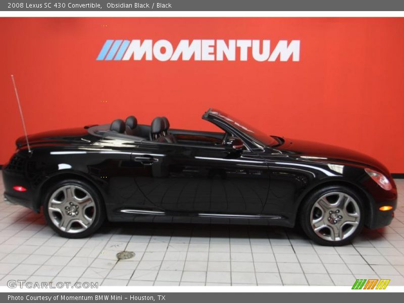 Obsidian Black / Black 2008 Lexus SC 430 Convertible