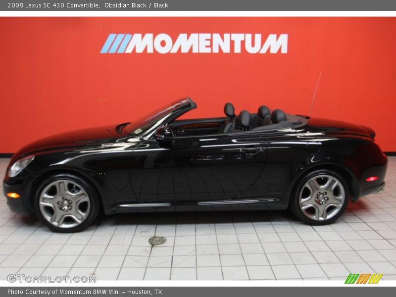 Obsidian Black / Black 2008 Lexus SC 430 Convertible