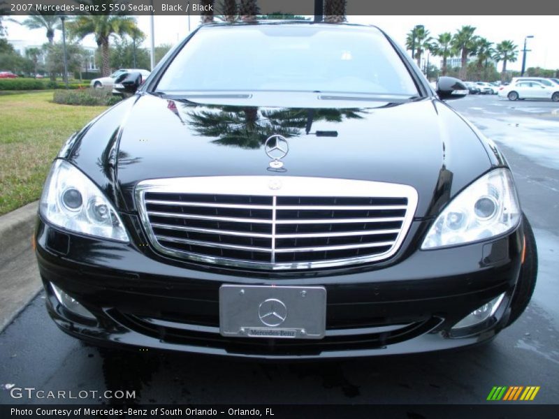 Black / Black 2007 Mercedes-Benz S 550 Sedan